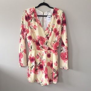 Charolette Russe buttercup floral romper